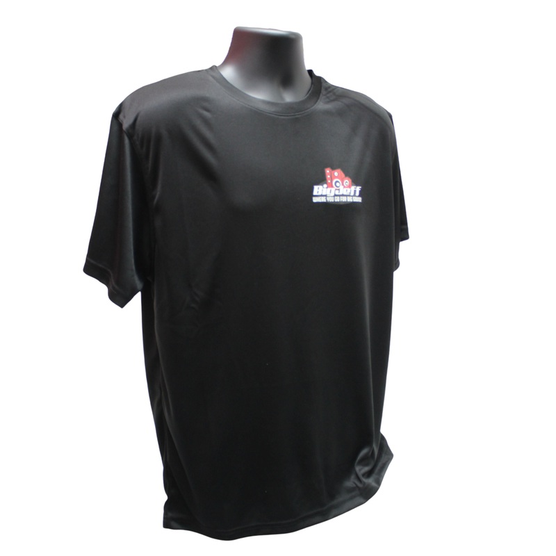 Official Big Jeff Audio Mr. Hair Tricks Black 100% Polyester Full Color Shirt Small