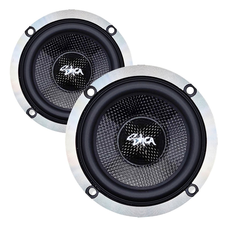 Sky High Car Audio 3.5 Inch 240W 4 Ohm 1″ VC Midrange Speakers Pair SHCA-35