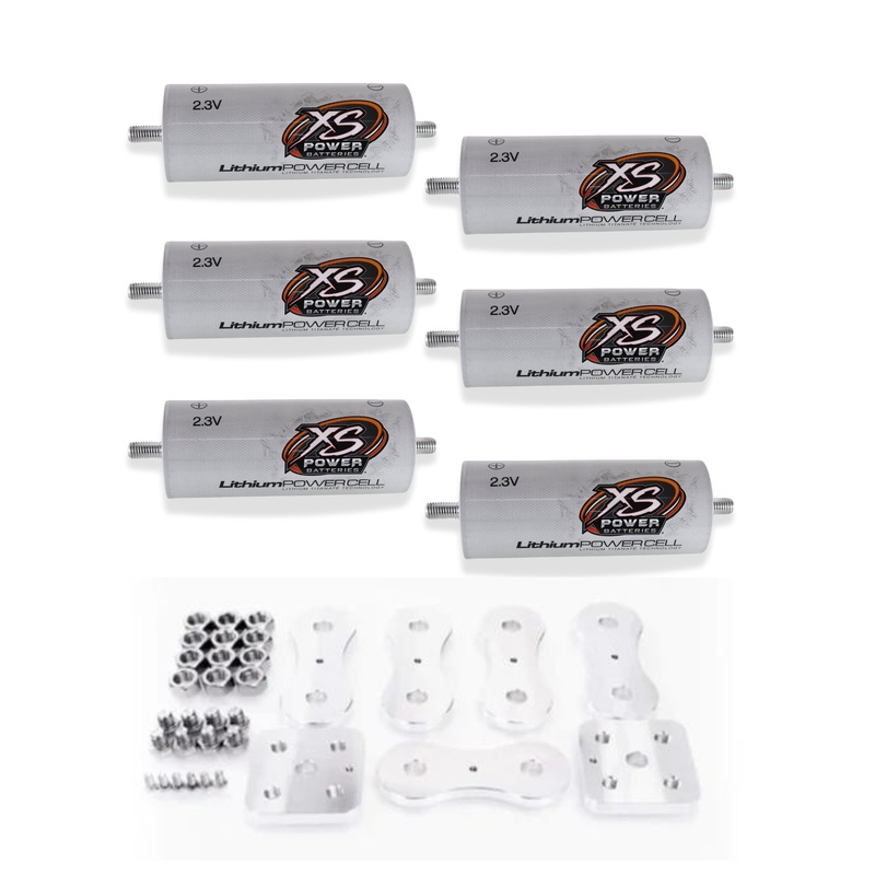 XS Power 6 Pack Kit 45 AH Lithium Cell Bank 2.3v Lithium Titanate Oxide (LTO) 6 Cells only