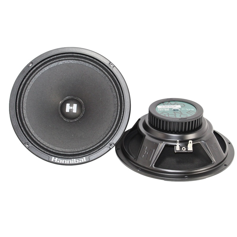 8″ 80W RMS 4-Ohm Mid Range Speaker Pair Deaf Bonce Hannibal E Series HM-8E