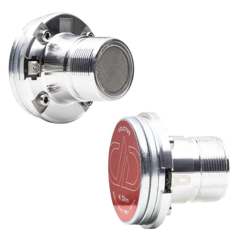 DD Audio Pair of 1 Inch 75 Watt Voice Optimized Compression Tweeters VO-CT25
