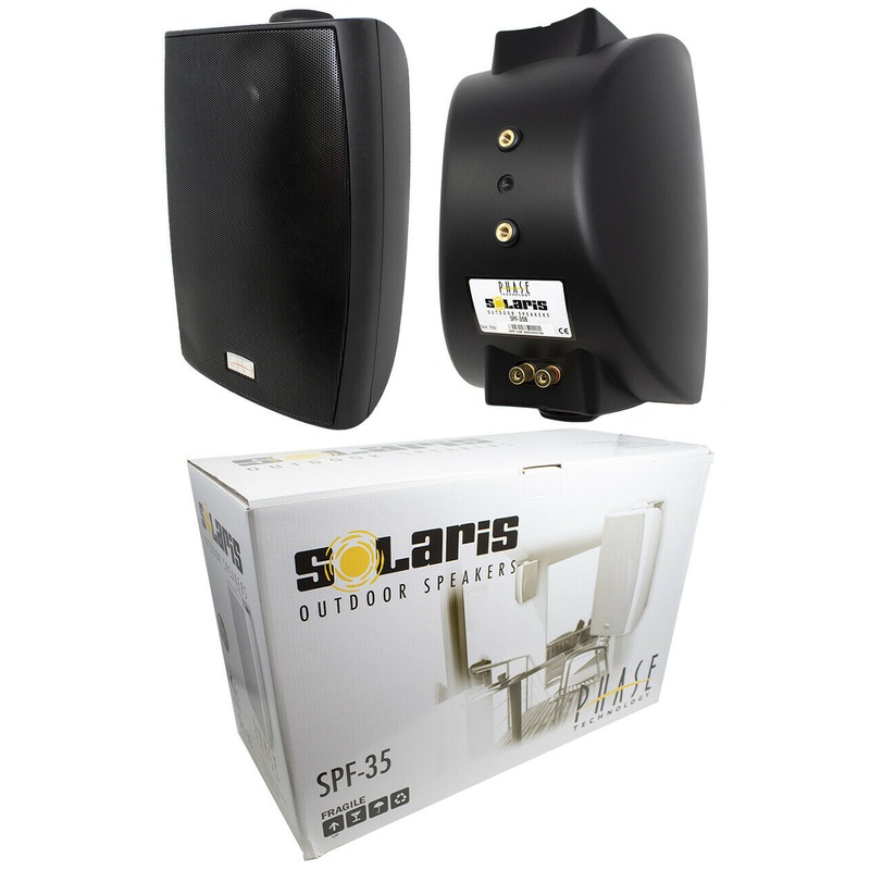Phase Tech 2x 6.5 300W 2-Way Outdoor Speaker Surface-Mount C Clamp SPF-35-B x 2