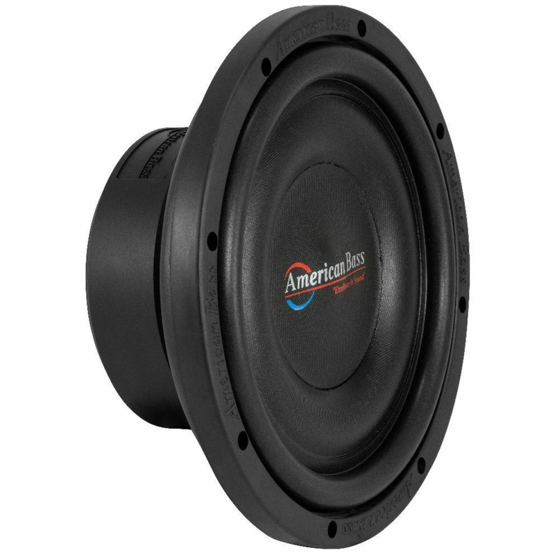 American Bass Slimline 10″ 300W RMS SVC 4-Ohm Shallow Mount Black Subwoofer
