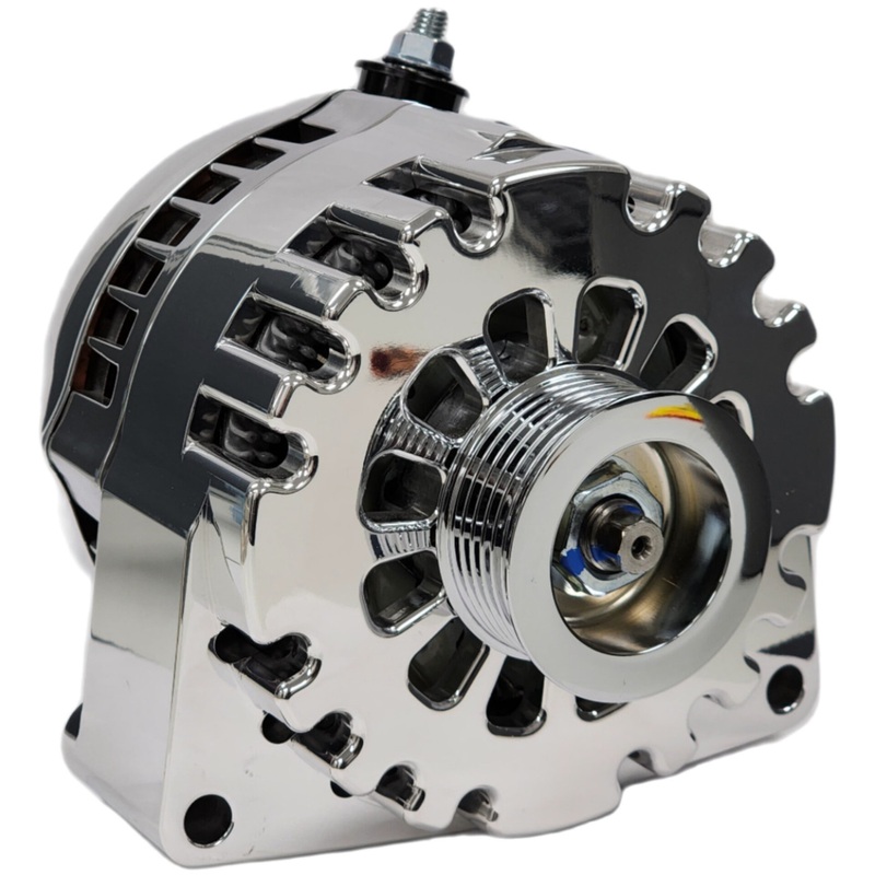 Mechman S-Series 240 Amp Machined Racing Alternator For GM Truck LS Engine Swap