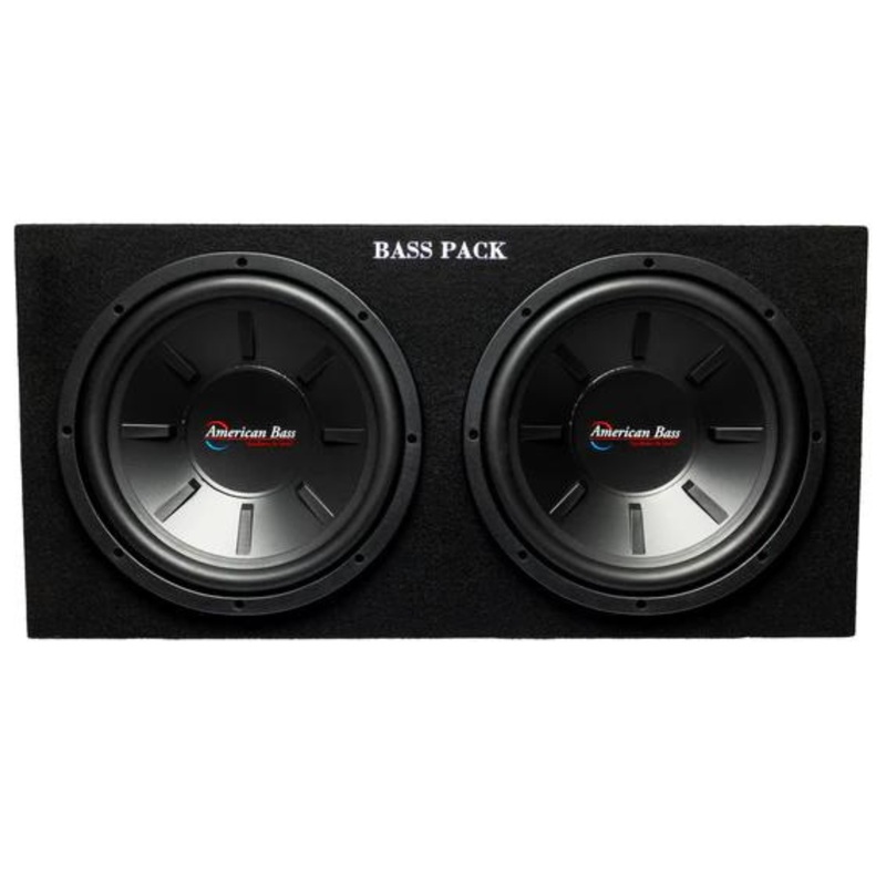 American Bass 12″ 1200 Watt Max Subwoofer & Amplifier Bass Pack With 40Hz-400Hz