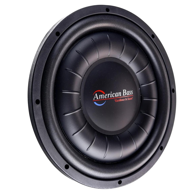 American Bass Hawk Slim 12″ 2000W 4-Ohm Dual Voice Coil Subwoofer HAWK-12S-D4