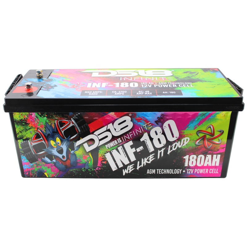 DS18 12 Volt Battery INFINITE 180AH 5000 Watt AGM Power Cell INF-180