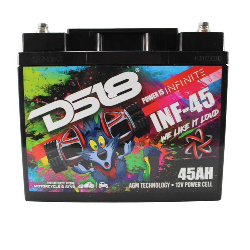 DS18 12V Battery 45AH 1500W AGM Group U1R 675 Amps Non Spillable INFINITE INF-45
