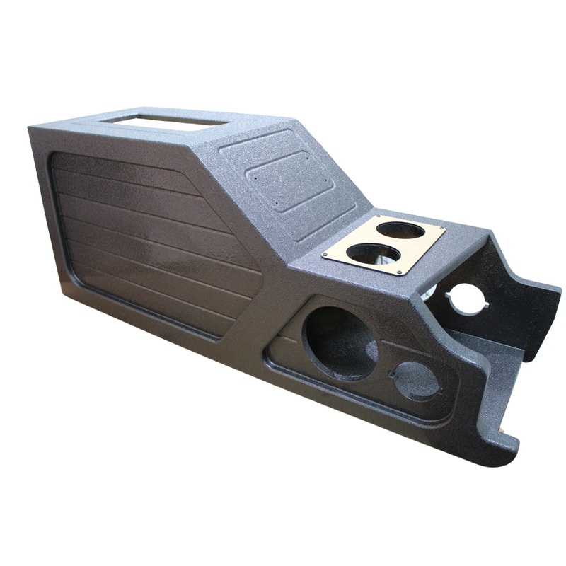 King Boxes 12″ Center Console Chevy/GMC 1999-2006 (2) 6.5″ & (2) 3.5″ Cutouts