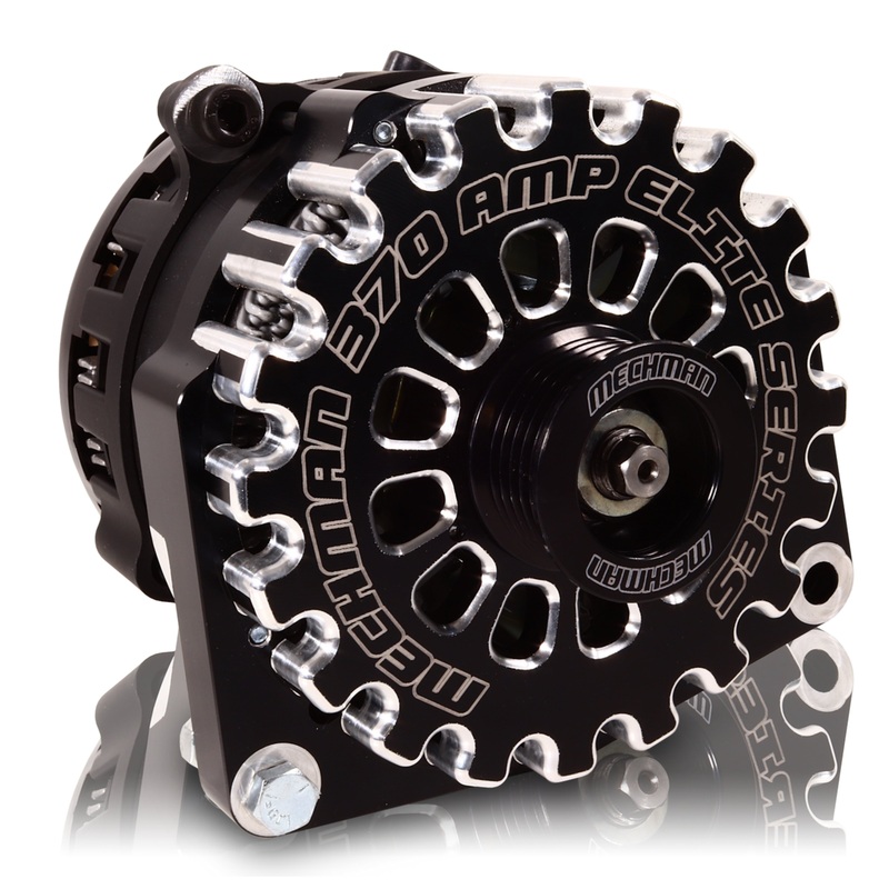 Mechman E-Series 370 Amp Black Alternator For 1987-1995 GM 4.3L Truck B81657370B
