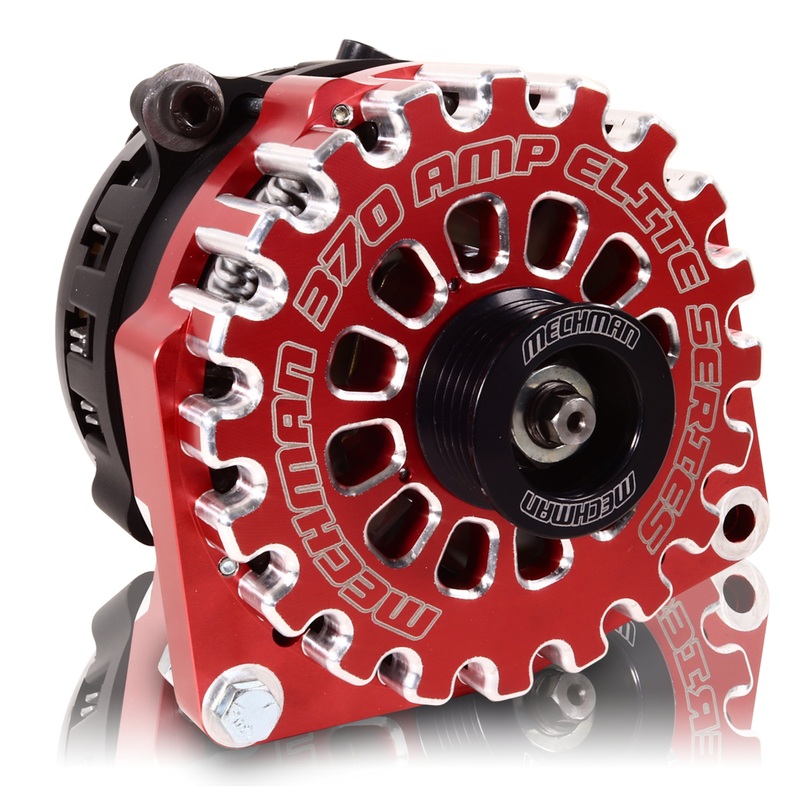 Mechman E-Series 370 Amp Red Alternator For 1987-1995 GM 4.3L Truck B81657370RD
