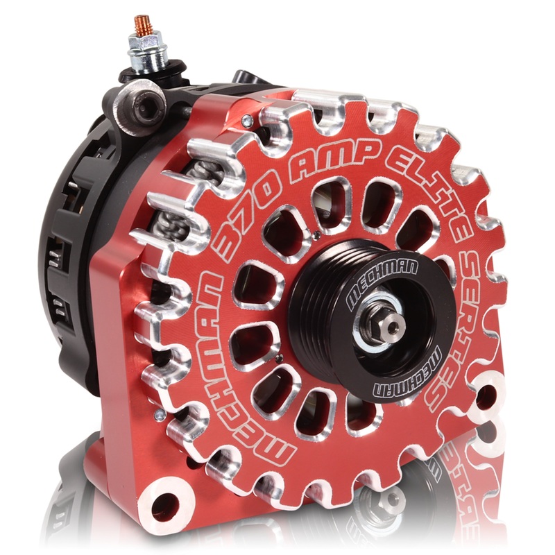 Mechman E-Series 370 Amp Red Alternator For 2001-2007 GM 6.6L Diesel Truck