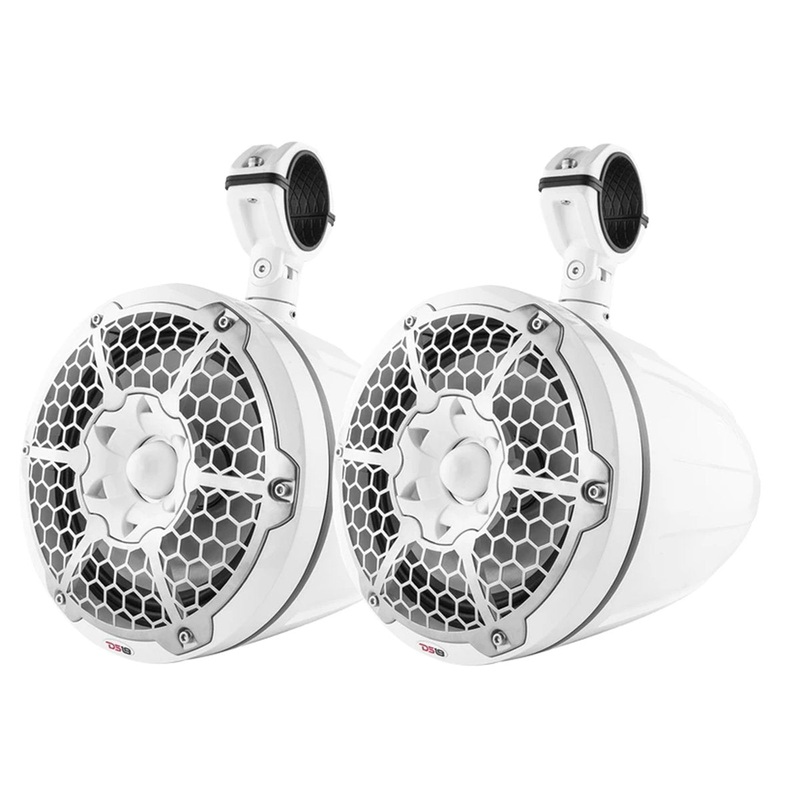 NXL-10TPNEO White 10″ 1800W Tower Speakers Waterproof LED RGB Neodymium