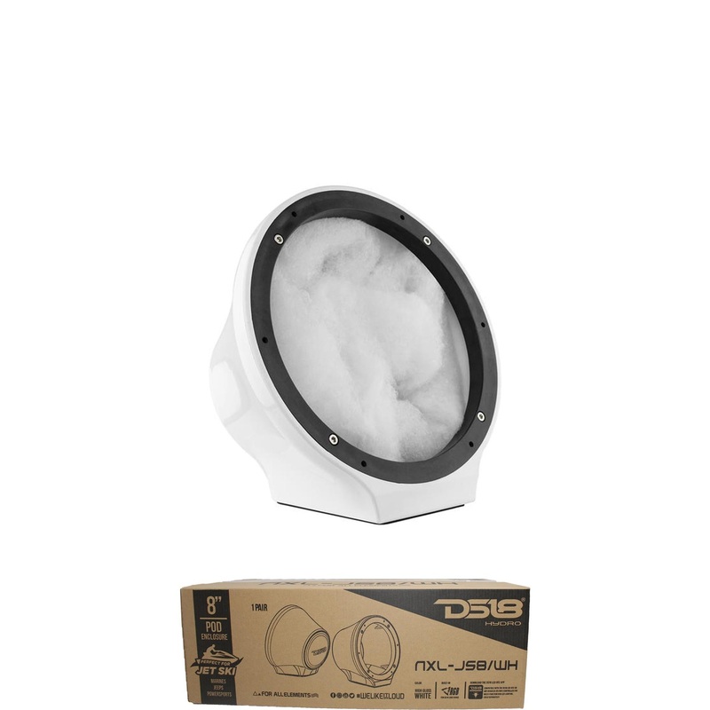 DS18 8″ Jet Ski, Marine, Jeep & UTV/ATV Pod Enclosure-Pair NXL-JS8/WH