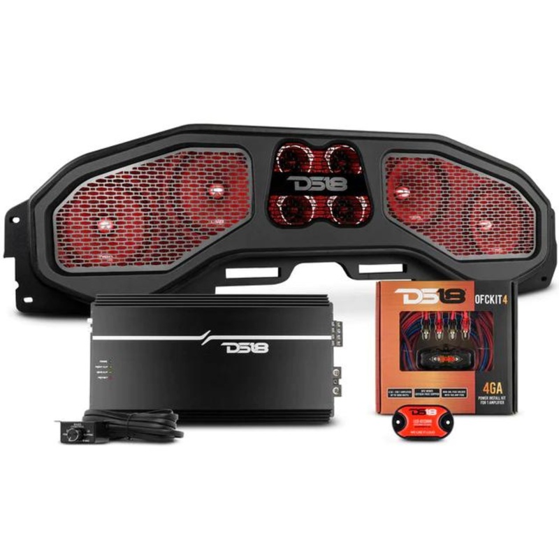 DS18 8″ Overhead Loaded Sound Bar Package For 2018-23 Jeep JL JT JLTSBAR1LD-PKG