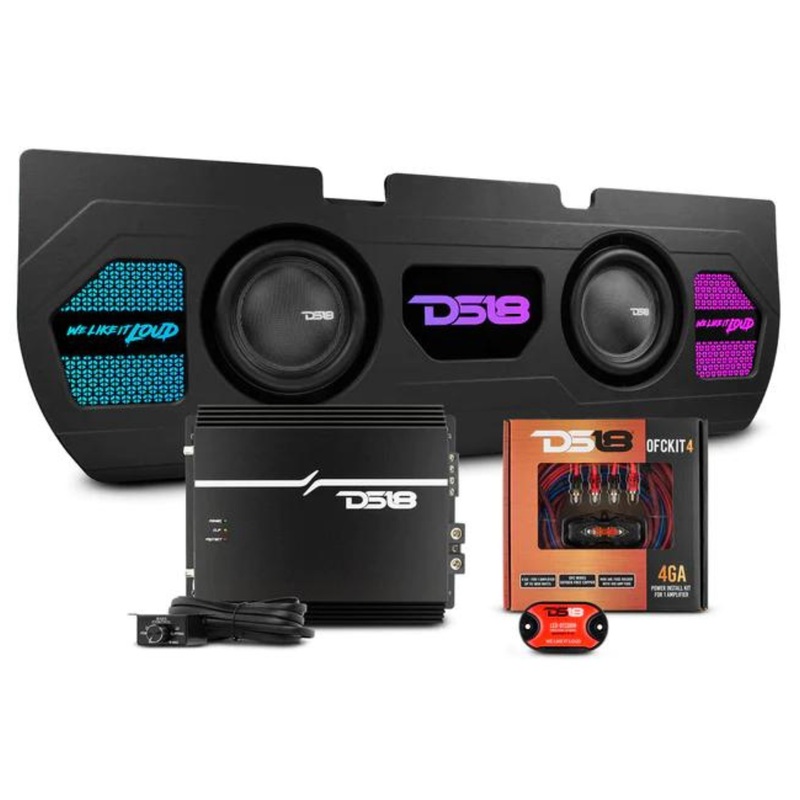 DS18 Dual 10″ Sealed Subwoofer Enclosure Package for 2022+ Toyota Tundra