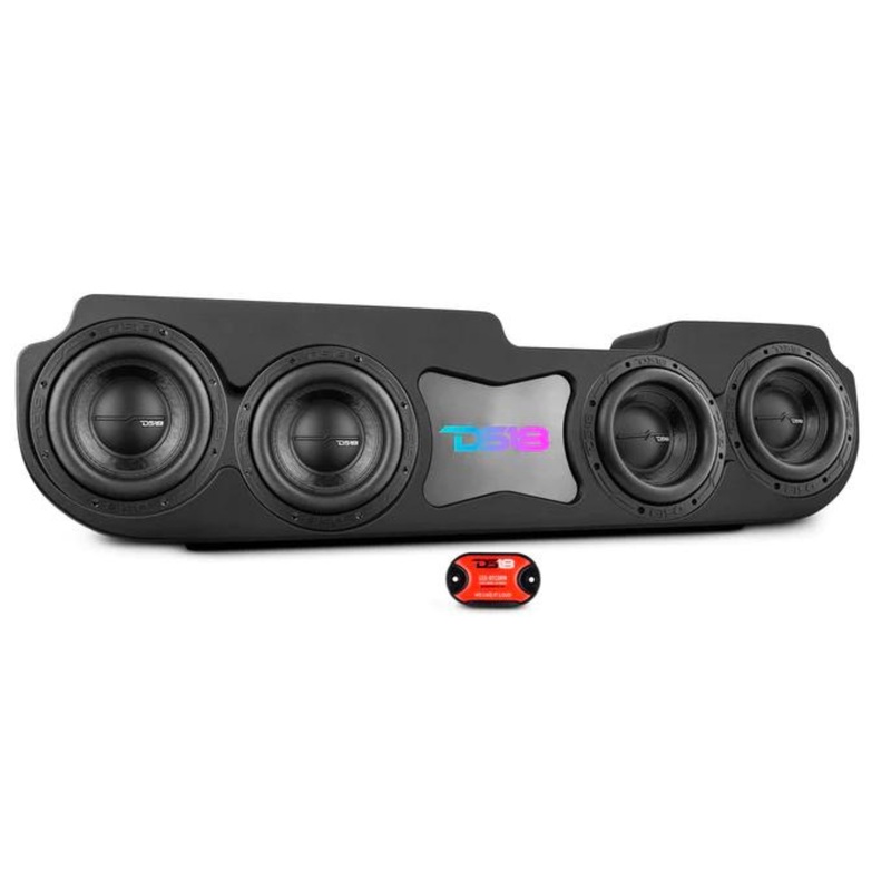 DS18 Quad 8″ Sealed Subwoofer Loaded Enclosure For 2020-23 Jeep JT