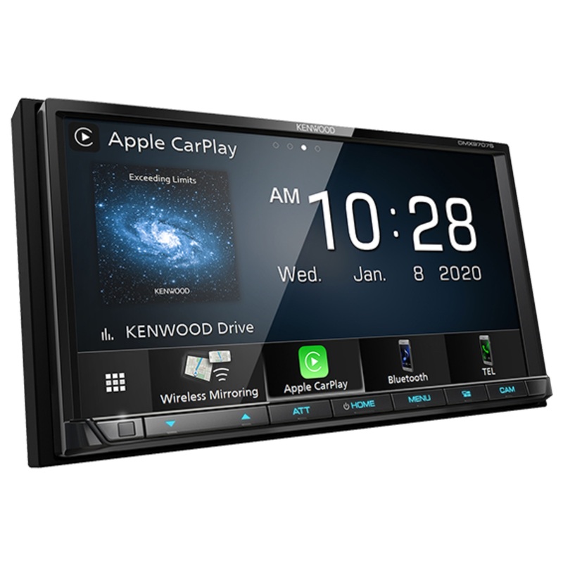 Kenwood 6.95″ Navigation & Media Receiver CarPlay & Andorid Auto DMX9707S