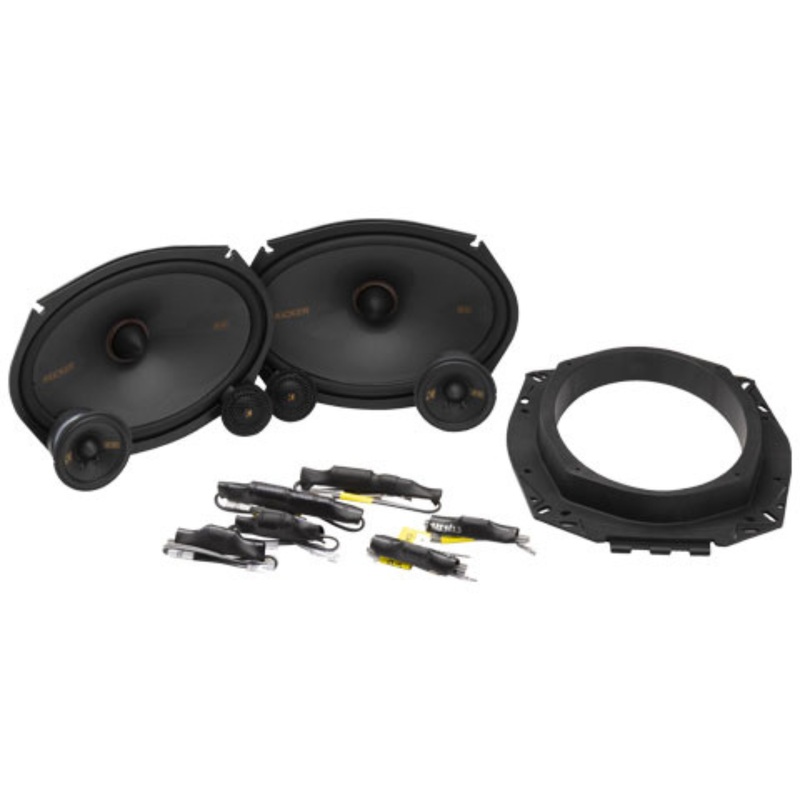Kicker 6×9″ Woofer 3-Way 4 Ohm Component Set W/ 2.75″ Midrange & 1.25″ Tweeter