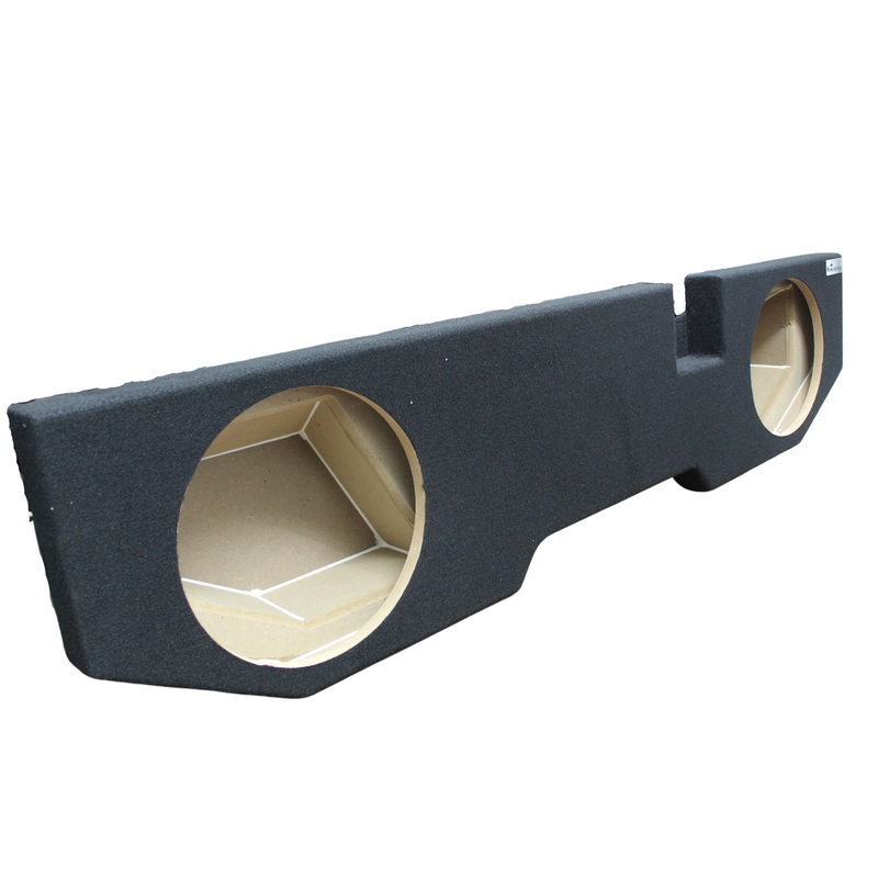 King Boxes 12″ Dual Upfire Sealed Speaker Box for ’02-’18 Ram Quad Cab ADG2-12