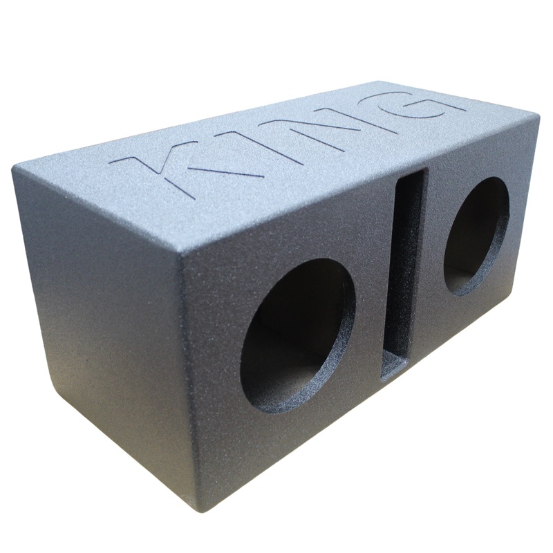 King Boxes Dual 8″ Ported Universal Subwoofer Box Sprayed AK-8DV