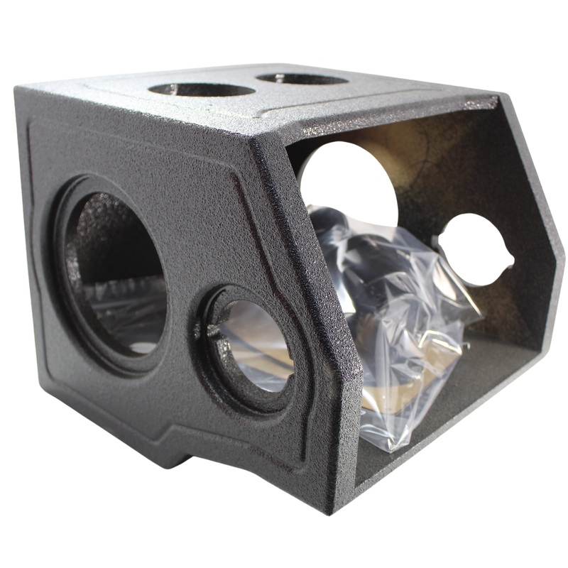 King Boxes Mini 04-08 Ford (2) 6.5″ (2) 1″ Tweeter Sprayed Center Console