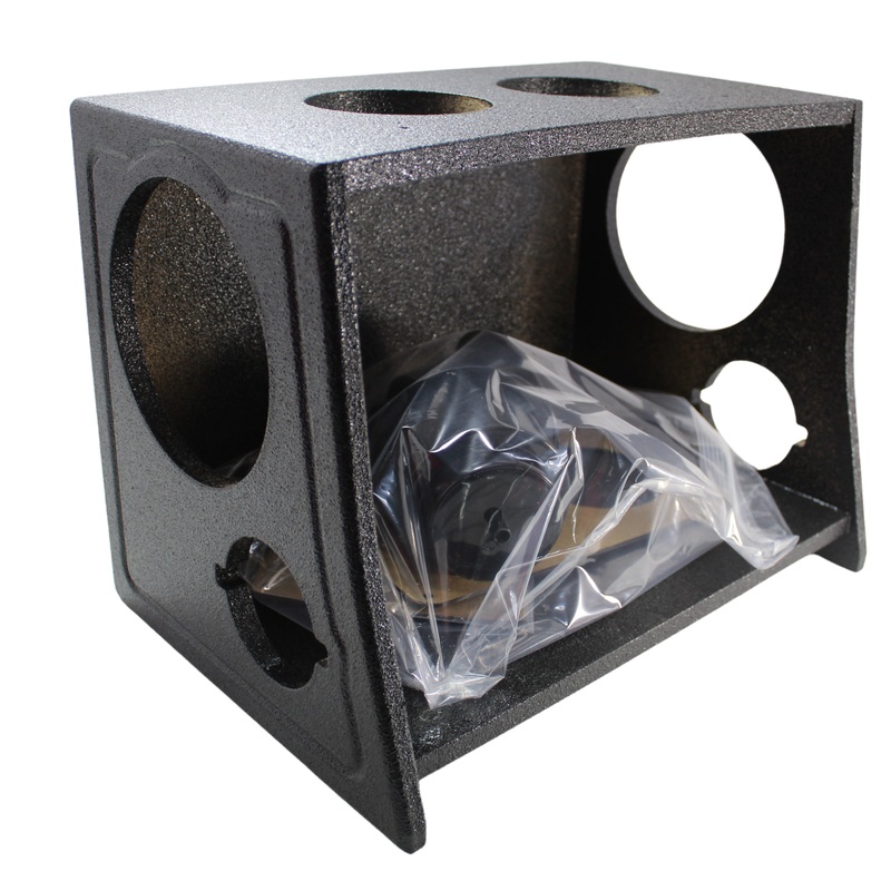 King Boxes Mini 06-08 Dodge Ram (2) 6.5″ (2) 1″ Tweeter Sprayed Center Console