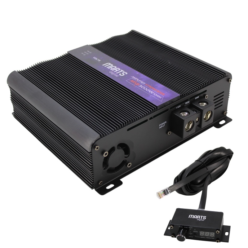 Marts Digital MXB Series Monoblock 3K Bass 1 Ohm Amplifier MXB-3000-1-V2