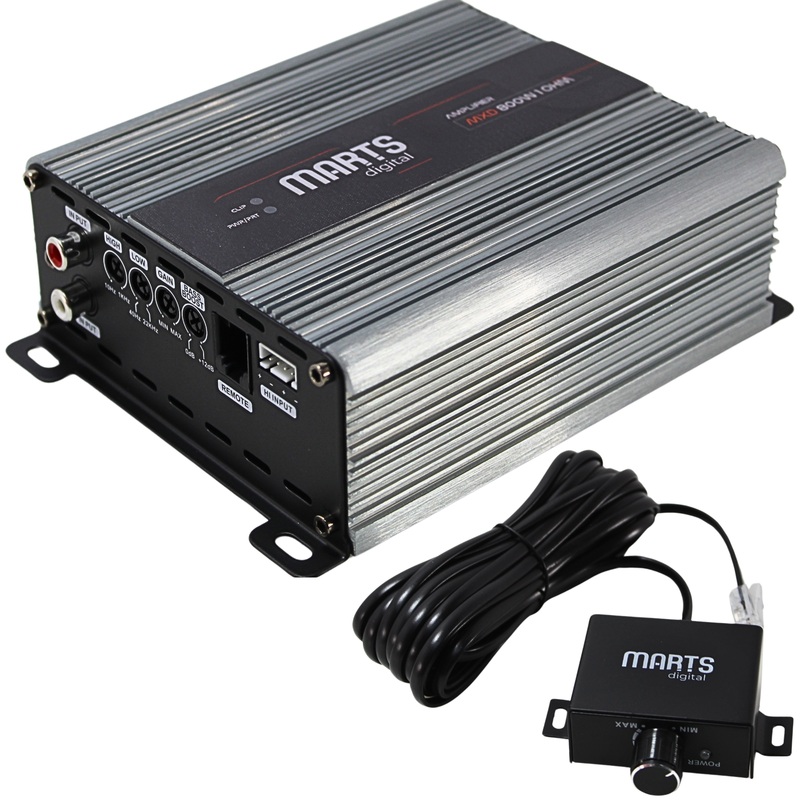 Marts Digital MXD Series Monoblock Full Range 800W 1 Ohm Amplifier MXD-800-1-V2