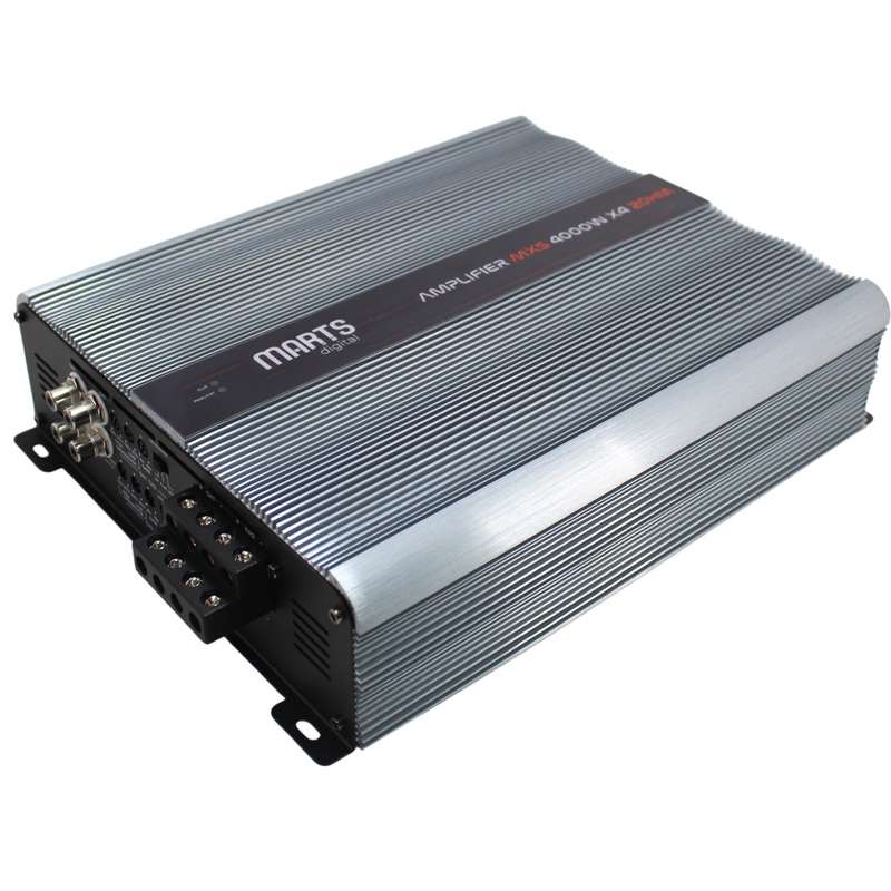 Marts Digital MXS Series 4 Channel 4K Class D 2 Ohm Amplifier MXS-4000×4-2-V2