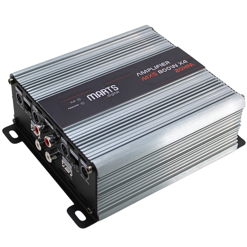 Marts Digital MXS Series 4 Channel 800W Full Range 2 Ohm Amp MXS-800×4-2-V2