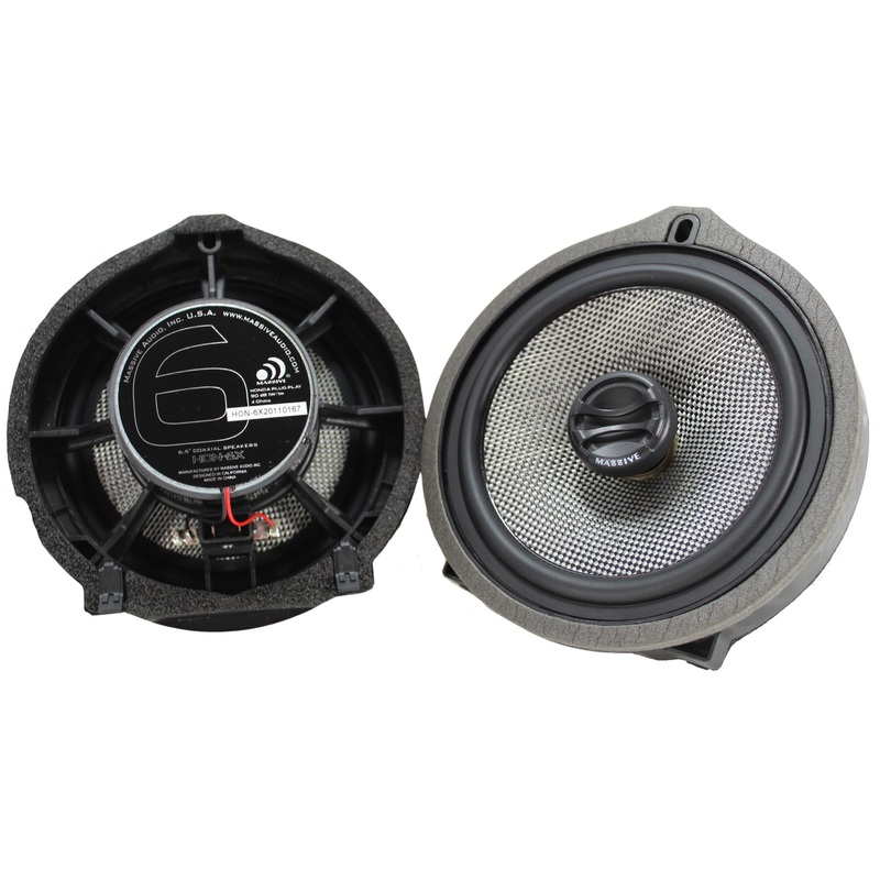 Massive Audio HON6X 6.5″ Honda OEM Drop-In, 160W Coaxial Speaker Kit