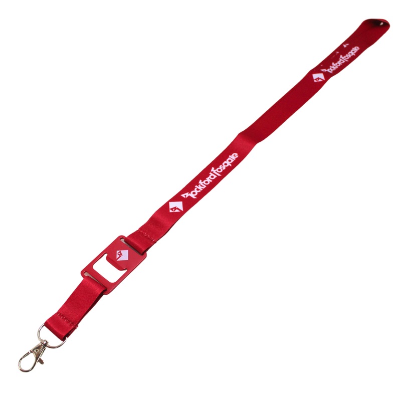 Rockford Fosgate Bottle Opener Lanyard – Red