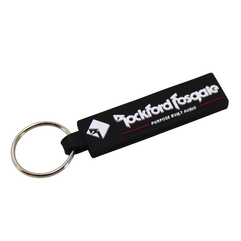 Rockford Fosgate Logo Key Chain – Black