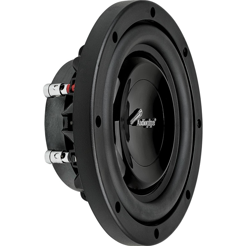 Audiopipe 8″ 300W Max Dual Voice Coil 4-Ohm Ultra Shallow Mount Subwoofer