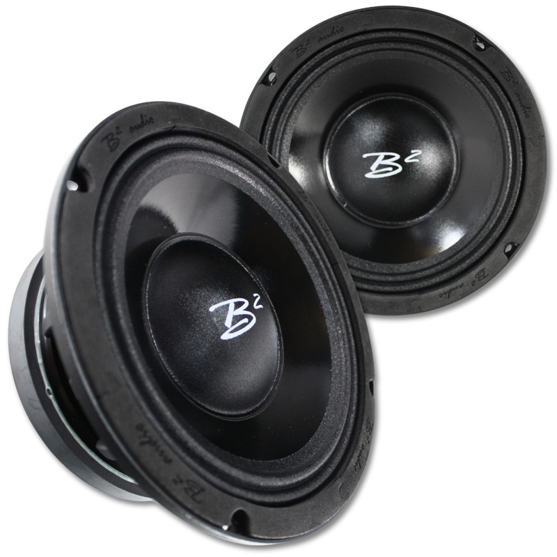 B2 Audio RAGE Pair of 8″ 4-Ohm 275W RMS UV/Water Resistant Mid-Range Speakers