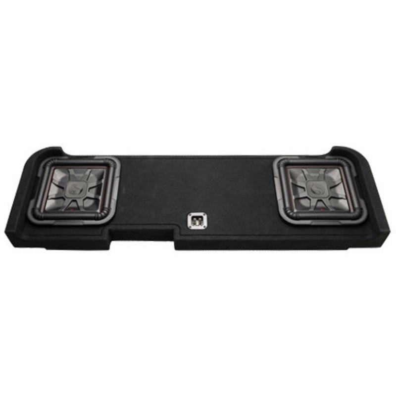 Kicker 12″ Dual Loaded Chevy/GMC Down Firing 2 ohm 1200W Subwoofer Enclosure