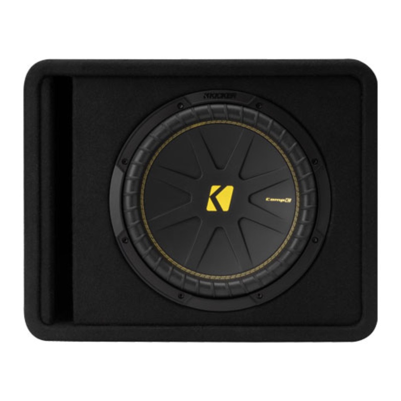 Kicker CompC Single 12″ 600W 4-Ohm Loaded Subwoofer Enclosure 50VCWC124
