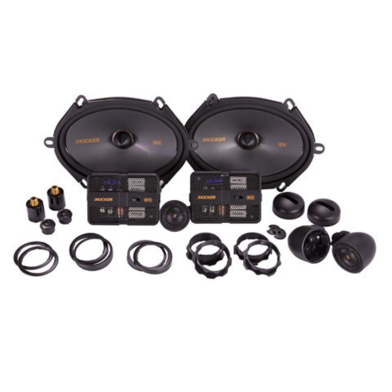 Kicker KS Series 6″x8″ 4 Ohm 125 Watts Component Speaker System 51KSS6804