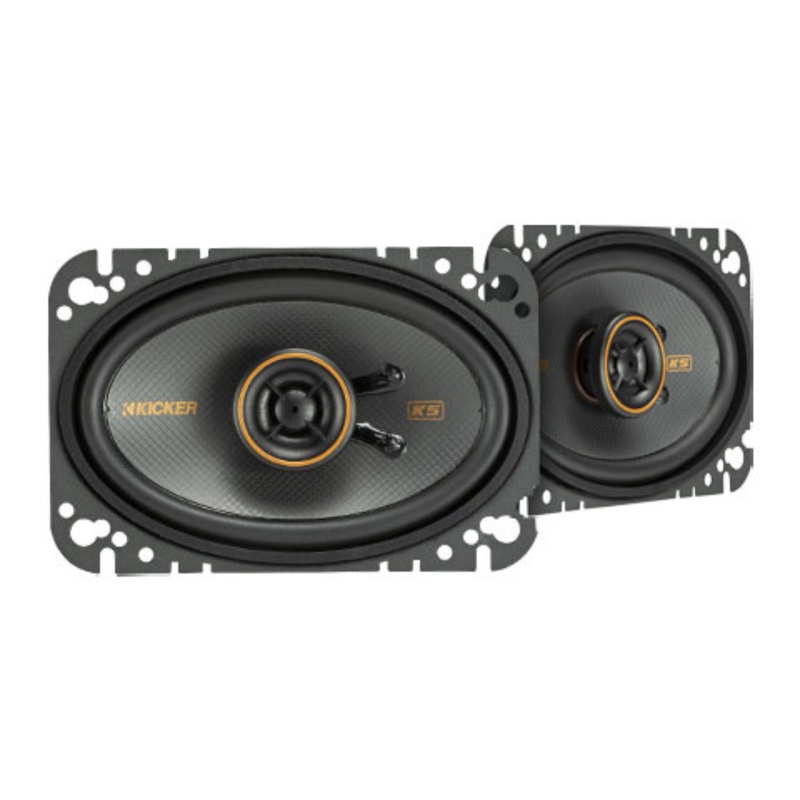 Kicker KS Series Pair of 4″x6″ Coaxial 4 Ohm 75 Watts Speakers 51KSC4604
