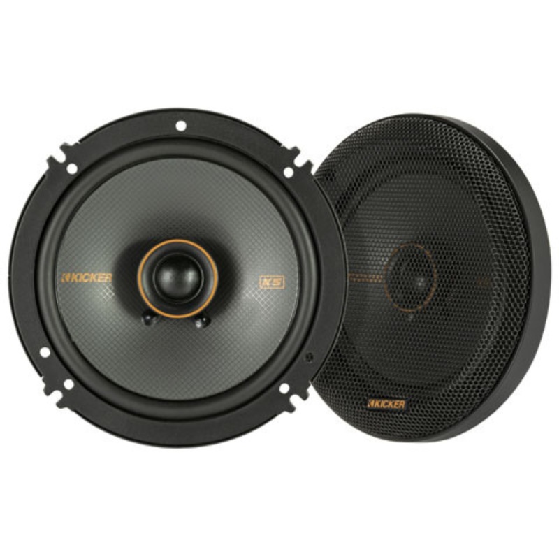 Kicker KS Series Pair of 6.5″ 100W RMS 4-Ohm 2-Way Coaxial Speakers / 51KSC6504