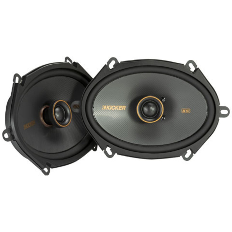 Kicker KS Series Pair of 6″x8″ 2-Way 4 Ohm 75 Watts Coaxial Speakers 51KSC6804
