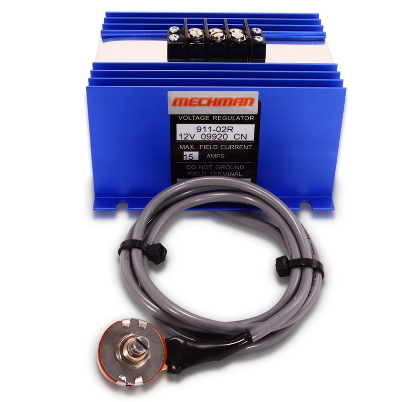 Mechman Adjustable External Voltage Regulator w/ 2-Pin Alternator Harness