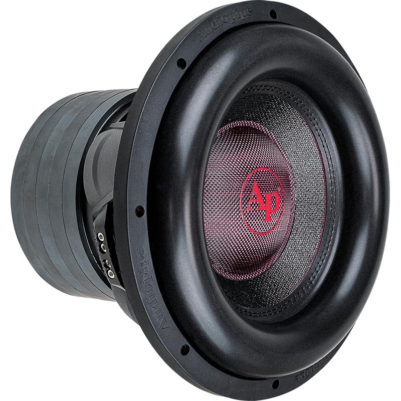 Audiopipe 12″ 1200W RMS Dual 2-Ohm 5-Stack Composite Cone Subwoofer