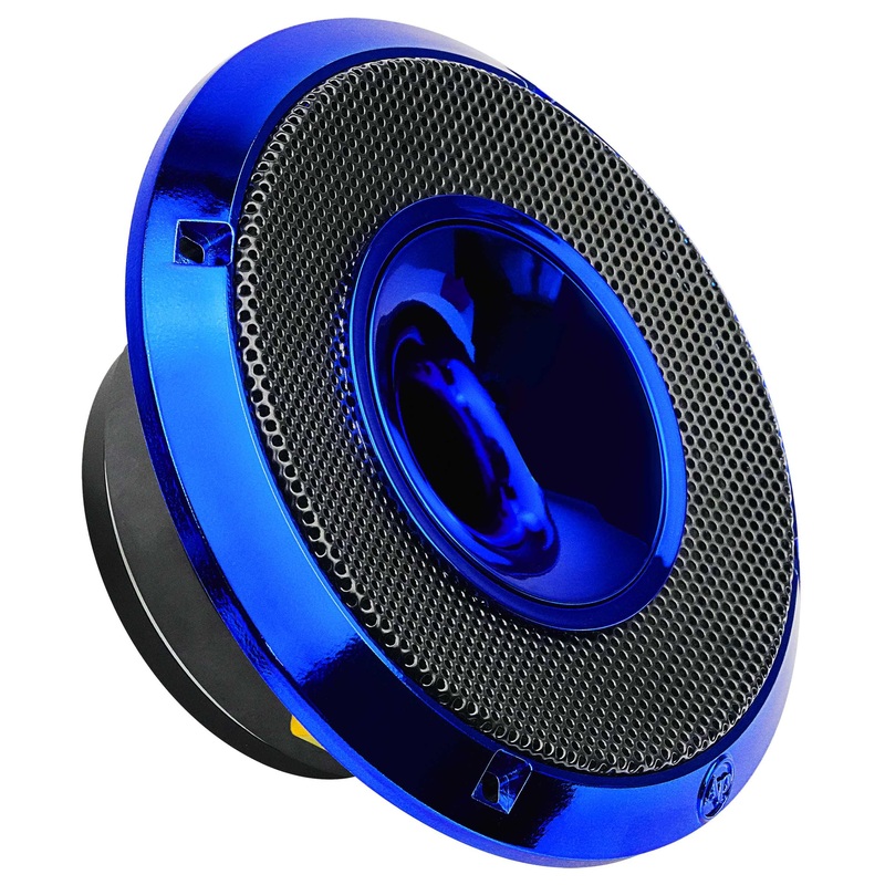 Audiopipe 6.5″ 150W RMS 4 Ohm Blue Eye Candy Compression Horn Midrange Coax Speaker
