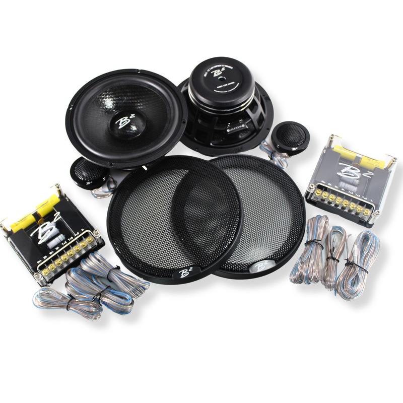 B2 Audio RAGE Series 6.5″ 2-way 4 Ohm 100W Component Set With Crossovers RAGE61