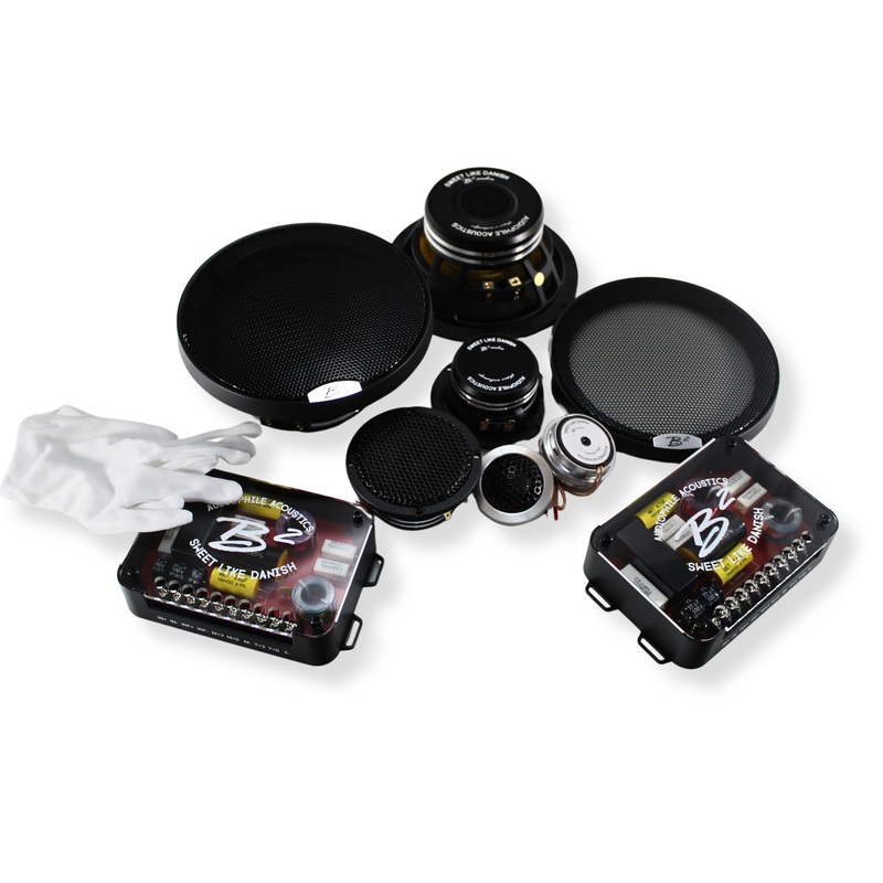 B2 Audio Reference Series 6.5″ 3-Way Component Set w/ 3″ Mids & 1″ Tweeters
