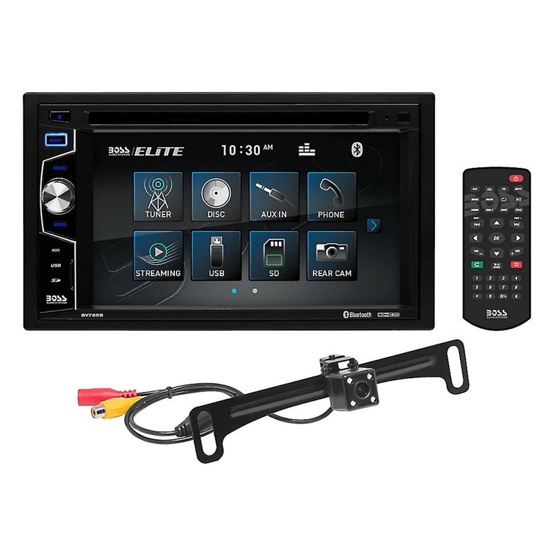 BOSS 6.2″ Touchscreen 2-Din Radio w/ BT, DVD/CD/USB Rear Camera & REM OPEN BOX