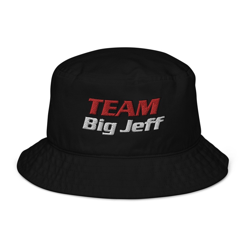Official Big Jeff Audio Bucket hat With Team Big Jeff Embroidered Logo Black
