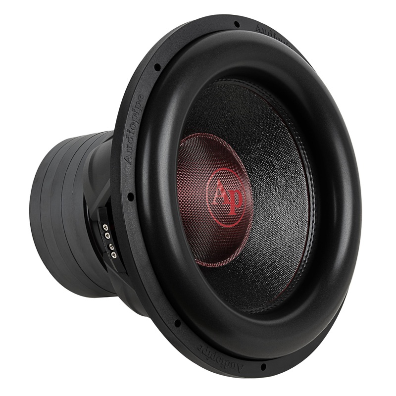 Audiopipe 15″ 1500W RMS Dual 4-Ohm 5-Stack Composite Cone Subwoofer